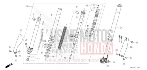 GABEL, VORNE CRF450LL de 2020